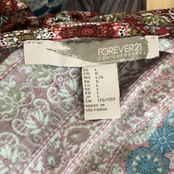 Forever 21 bohemian multi colored maxi dress - Picture 5 of 14